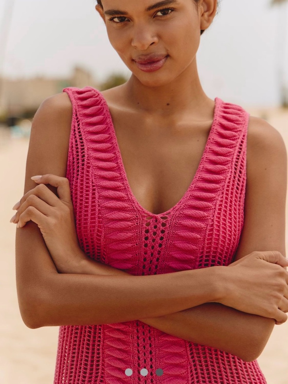 Anthropologie Celandine Amara Sweater Dress Sz XL NWT coastal summer beach - Picture 3 of 9